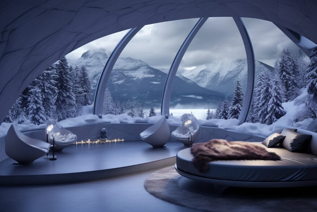 capsule house winter