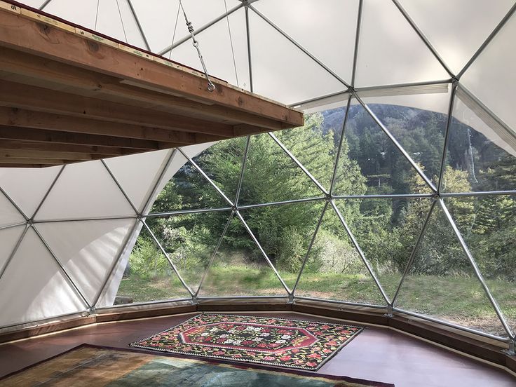 Interior of a dome house in New York