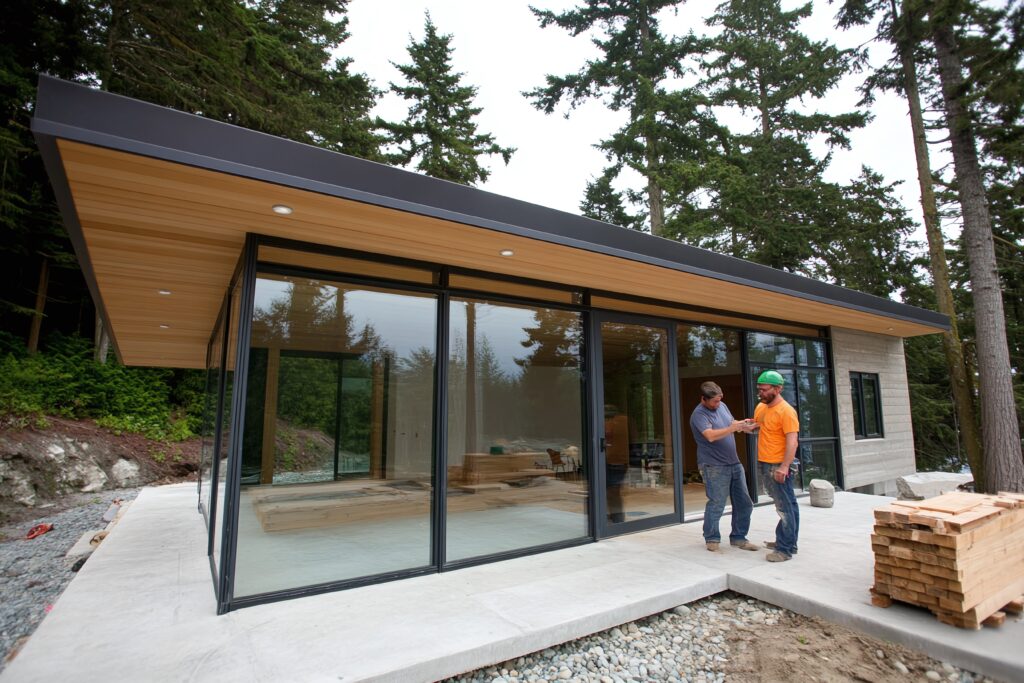 what is a prefab house made of