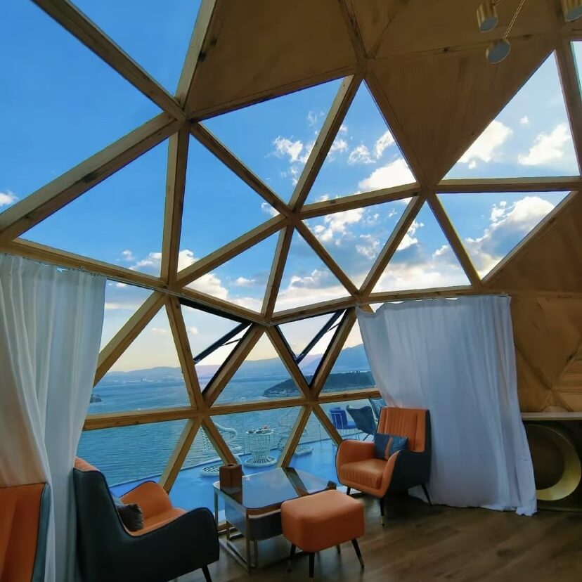 Inside of a capsule house