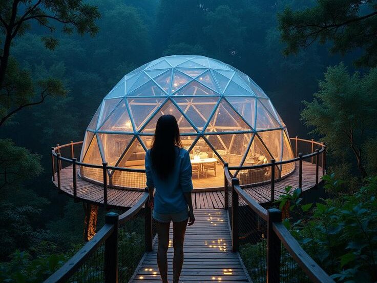 lighting solutions inside a dome home